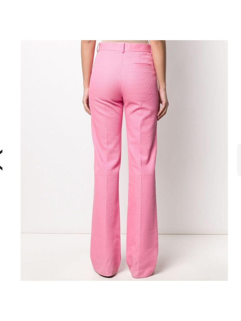 Victoria Beckham High-Waisted Slim Leg Trousers Pants Size 6 [Pink] - Picture 3 of 6